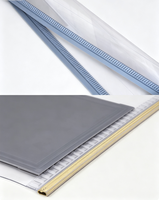 Rideau magnétique en PVC à bande de nylon standard polaire, 25 m par rouleau, pour atelier industriel, rideau à bande auto-scellante