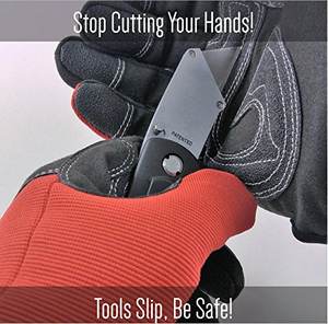 Guantes de trabajo sin dedos, ALTA DESTREZA, 3, carpintero, seguridad, antivibración - Product Image 6