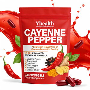 Yhealth Cayenne-Pfeffer-Softgels Nahrungsergänzungsmittel mit Vitamin E, D3+K2 und Extrakten aus Traubenkern, Weißdorn, Rote Beete, Berberin - Product Image 6