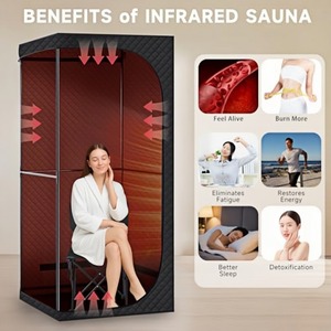 <span class=keywords><strong>Sauna</strong></span> de Infrarrojos Portátil Eléctrica para el Hogar, Terapia de Luz Roja para Todo el Cuerpo, <span class=keywords><strong>Sauna</strong></span> Seca de Lujo <span class=keywords><strong>en</strong></span> Forma de Cubo y Sala de Relajación - Product Image 4
