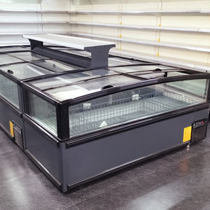 Congélateur à glace pilée avec porte coulissante en verre trempé, congélateur à glace pilée, réfrigérateur à <span class=keywords><strong>armoire</strong></span> coulissante, congélateur d'îlot - Product Image 1