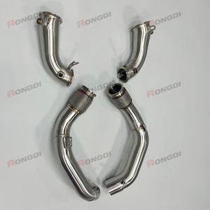 Collecteur d'échappement droit réduit pour BMW M5 F90 S63B44B 4.4T 2018-2021 en acier inoxydable 304, monobloc, cintré au mandrin - Product Image 5