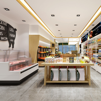 Conception d'intérieur pour magasin d'alimentation, service complet de contrat EPC, construction sur site, aménagement intérieur, travaux de finition de magasin