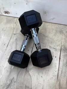 Ensemble d'<span class=keywords><strong>haltères</strong></span> hexagonales en caoutchouc pour salle de sport commerciale, poids libres de 2,5 kg à 50 kg, augmentation de 2,5 kg pour l'exercice en salle de sport, <span class=keywords><strong>haltères</strong></span> hexagonales - Product Image 6