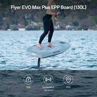 Planche hydrofoil électrique durable Waydoo Flyer EVO Max Plus EFoil 130L stable pour débutants, livraison locale UE, 6000W haute puissance, pour l'océan