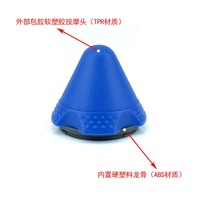 2023 nuevo punto de activación montado en la pared espalda cuello Cryo Ball Fitness masaje bola para aliviar el dolor ventosa automasajeador de espalda