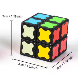 Магнитный кубик-трансформер 2x2 из пластика, игрушка-спиннер, блоки-трансформеры «Бесконечность», масштаб 1:36, развивающие игрушки STEAM, креативные подарки на день рождения для детей - Product Image 6