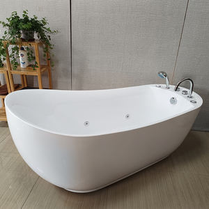 Baignoires en acrylique CLASIKAL avec baignoires de forme ovale Vente directe d'usine de baignoires modernes de massage de Shenzhen Massage à air blanc pour salle de bain - Product Image 2