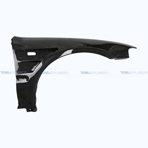 Pour Honda Civic EG 3 portes Hatchback Coupé 1992-1999, extensions d'ailes avant ventilées en fibre de carbone, kit carrosserie premium - Product Image 3