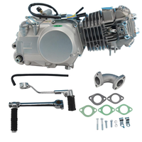 Moteur de moto Pit Bike YX140 refroidi par huile, argenté, Yinxiang 140cc 1P56FMJ, démarrage au kick, embrayage manuel, échantillon disponible