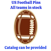 Épingles de Broche en Bronze de Clubs de Football Européens En Gros Logo Imprimé Personnalisé Croix Tendance Fabrication OEM Équipes de Football en Fer Plaqué Métallisé