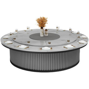 <span class=keywords><strong>Grande</strong></span> <span class=keywords><strong>table</strong></span> ronde électrique pour <span class=keywords><strong>20</strong></span> <span class=keywords><strong>personnes</strong></span>, plaque de roche rotative, <span class=keywords><strong>table</strong></span> pour hot pot dans une salle privée d'hôtel et de club - Product Image 3