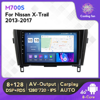 Lecteur DVD de voiture Mekede MS 8 cœurs 8+128 Go avec écran IPS, affichage monté sur véhicule pour Nissan X Trail 2013 2017