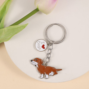 Großhandel Kreativer Cartoon-Schlüsselanhänger Metall-Anhänger Niedliches Haustier-Taschenanhänger Kleines Tier-Geschenk - Product Image 5