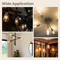 Ampoule LED à filament Edison de haute qualité 12W E27 230V ST64 1055LM Verre transparent Sans scintillement Ampoules LED CE UKCA Résidentiel