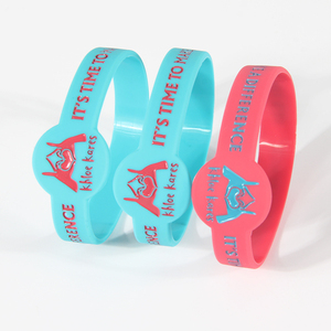 Pulsera de goma de silicona con logotipo personalizado, brazalete de silicona con código QR impreso liso - Product Image 5