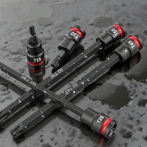 Juego de 24 Puntas Torx T10-T60 con Enchufe de 1/4 de Pulgada, Acabado en Óxido Negro, Herramientas de Reparación Automotriz - Product Image 5