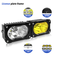 JOPOWER 2Pcs LED Pods Ambre 20W 3 Pouces Lumière de Conduite Jaune Blanc Off Road Lumière LED Pare-chocs Feux Latéraux