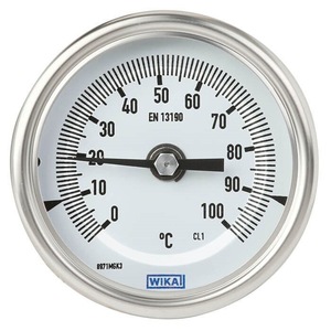 WIKAI เครื่องวัดอุณหภูมิ 0 ถึง 100 องศาเซลเซียส สแตนเลส CL1 EN 13190 - Product Image 1