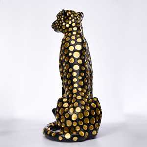 Articolo di Lusso per Casa e Giardino Statua di Ghepardo Maculato in Resina Scultura Animale a Grandezza Naturale Decorazione per Soggiorno - Product Image 6