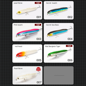 2025 nouveauté leurres artificiels en plastique dur crayon 140mm/29g flottant Topwater leurre de pêche blanc pour la pêche en mer bar <span class=keywords><strong>carpe</strong></span> - Product Image 2