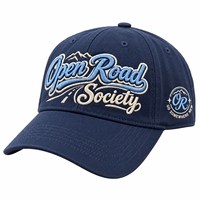 Casquettes de baseball unisexe ajustables à profil bas, six panneaux, avec logo brodé personnalisé, vente en gros