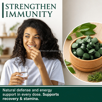 Pilules de spiruline de qualité supérieure OEM, comprimés de spiruline et de chlorelle de qualité supérieure de Chine