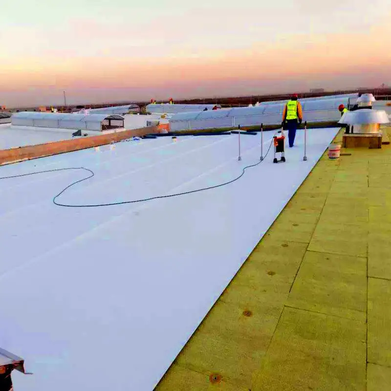 Tek katmanlı çatı sistemi için termoplastik poliolefin Tpo çatı su geçirmez membran