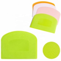 Spatule flexible multi-usage en plastique PE pour pâte et pâtisserie, outil de cuisine pour plan de travail