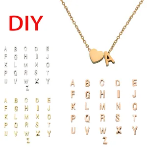 Nouveauté 2026 – Collier pendentif ras-du-cou en acier inoxydable plaqué or 18 carats avec 26 lettres initiales en forme de cœur, idéal pour mariage et fête, pour femme - Product Image 4