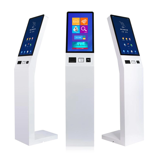 21.5 Inch Indoor Lcd Self-service Kiosk Digital Signage Kiosk Digital Signage Totem Information Payment Kiosk With QR Scanner