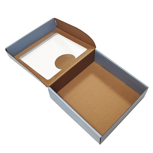 Caja de correo mate corrugada de color personalizado, embalaje de papel exhibido para ventana para regalos de flores cosméticas para el cabello - Product Image 3