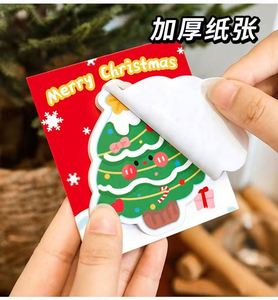Christmas Novelty Shaped Paper <b>Sticky</b> <b>Notes</b> Santa Snowman Gingerbread Man Christmas Tree Memo Pads Office School Holiday Gifts - Product Image 2