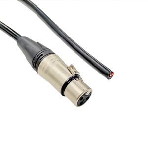 <span class=keywords><strong>Cable</strong></span> de Extensión XLR Hembra <span class=keywords><strong>a</strong></span> Extremo Abierto, Conector de <span class=keywords><strong>Cable</strong></span> Hembra de 3 Polos, 16A, Longitud Personalizada - Product Image 1