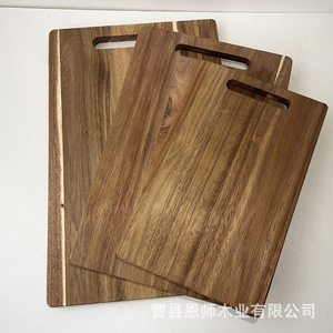 Tablas de cortar rectangulares de madera de acacia con asa para uso en la cocina - Product Image 2