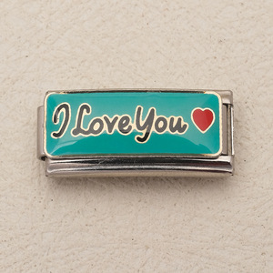 HP0795 Eslabones de Charms Italianos de Acero Inoxidable de 20x9mm, Charms Modulares para Pulseras con Frases de Amor, Fornituras de Joyería para Pulseras Modulares DIY - Product Image 6