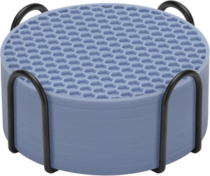 Moule en résine pour sous-verres antidérapants en silicone en forme de nid d'abeille, personnalisé en usine (ODM/OEM), pour bar et boissons, produits en résine et caoutchouc - Product Image 2
