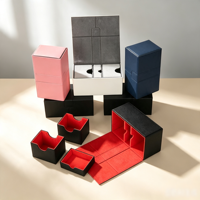 Boîte de rangement pour cartes à collectionner en cuir PU laqué YAGELI Premium, porte-dés, logo personnalisé, OEM ODM, plateau de rangement pour jeux de cartes