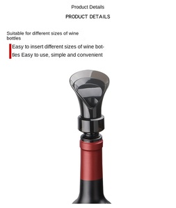 จุกปิดขวดไวน์อเนกประสงค์สีแดงรูปกลีบดอกไม้สำหรับขายส่ง อุปกรณ์บาร์ - Product Image 3