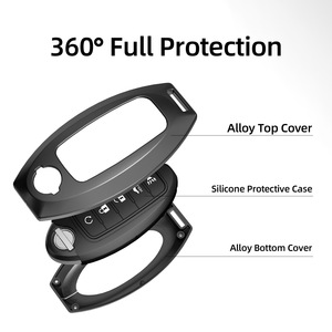 ปลอกหุ้มกุญแจรถใช้ได้กับ Nissan <span class=keywords><strong>Key</strong></span> FOB เคสป้องกันสำหรับ Nissan Altima Rogue SENTRA Pathfinder Smart <span class=keywords><strong>KEY</strong></span> - Product Image 2