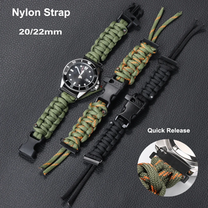 สายนาฬิกา Upro Paracord สำหรับ Samsung Galaxy Watch 6/5/4 ขนาด 20 มม. 22 มม. สายรัดข้อมือแบบสปอร์ตเอาตัวรอด สายไนลอนถักแบบปลดเร็ว - Product Image 1