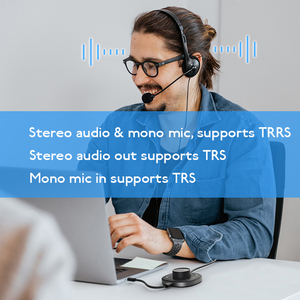 Micro Đơn Âm Usbc Đến Usbc, Mic Âm Thanh Nổi Đơn Âm <span class=keywords><strong>Trs</strong></span>, Máy Tính Xách Tay, Thẻ Âm Thanh Ngoài - Product Image 4