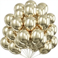 Ballons en latex ronds dorés métalliques Feile, 50 pièces, 12 pouces, brillants, pour décorations de Noël, d'anniversaire, de mariage et de fête