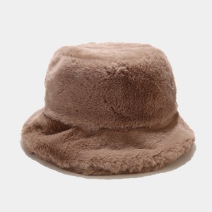 Fournisseur Chapeau seau en molleton chaud et <span class=keywords><strong>moelleux</strong></span> pour femmes et hommes Chapeau d'hiver vintage style britannique et coréen Chapeau Streetwear solide - Product Image 4
