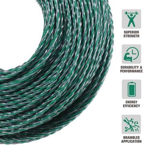 Hilo <span class=keywords><strong>de</strong></span> nailon trenzado cuadrado <span class=keywords><strong>para</strong></span> desbrozadora, repuesto <span class=keywords><strong>para</strong></span> cortacésped - Product Image 6