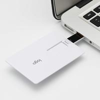 Clé USB en forme de carte de crédit 2 Go 4 Go 8 Go 16 Go, clé USB personnalisée en forme de carte de visite, clé USB en plastique, clé USB en forme de carte, clé USB de poche