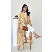 Personnalisation de Abaya Nisamodest Abaya plissée de Dubaï devant ouverte pour femmes musulmanes