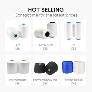 Shuyuan Grs tái chế Màu dty 75D/72f/2 ply DOPE nhuộm dty sợi tùy chỉnh màu 100% polyester Vẽ Kết cấu sợi - Product Image 6