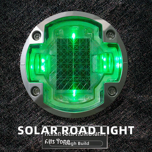 Lampe solaire à LED pour goujon de route <span class=keywords><strong>Prix</strong></span> d'usine Blanc Réfléchissant PC Matériau plastique Cat Eye Design pour marquage routier surélevé - Product Image 5