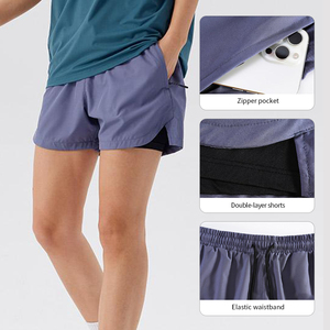 Shorts de course respirants et confortables en tissu mesh nylon de haute qualité pour hommes, pour la gym et les sports. - Product Image 1